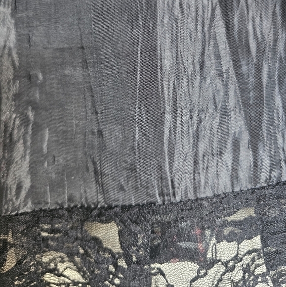 🎈2/40pink/white/black plaid lace trim pleated lightweight handmade skirt linedM - Picture 3 of 6